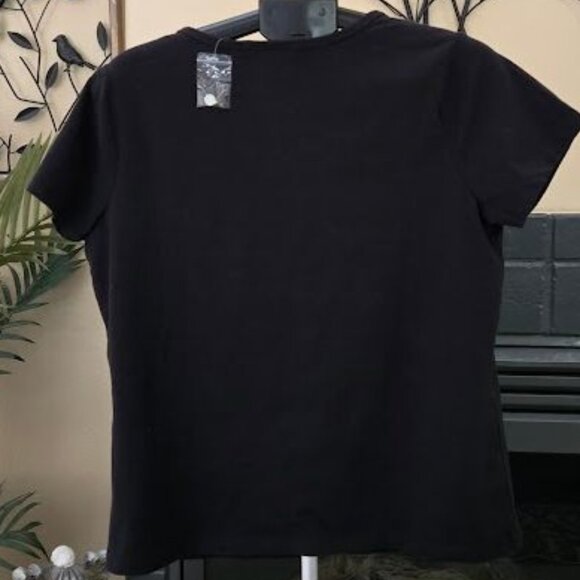 NWOT Erin Fetherston beaded and embellished black top sz medium - Picture 3 of 3